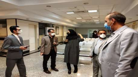  بازدید معاون و مدیران معاونت درمان دانشگاه از بیمارستان معتمدی گرمسار