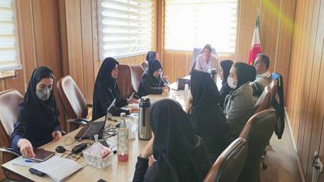  جلسه بررسی کسورات بیمارستان معتمدی گرمسار